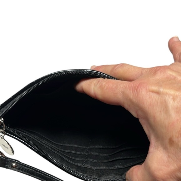 Coach Black Logo Wristlet Vintage - Picture 4 of 10